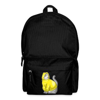 Cat Winter Pullover Hoodie - Backpack - black - Front