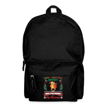 Merry Christmas Daddy And Will You Merry My Mommy - Rucksack - Schwarz - Vorne
