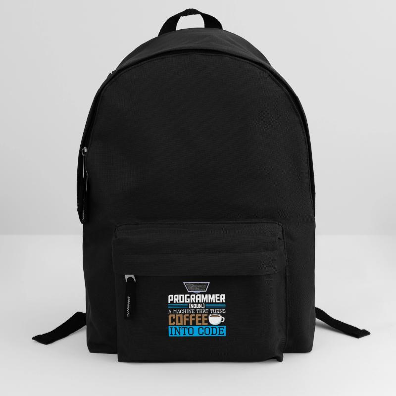 Programmer A machine that turns coffee into code Rucksack