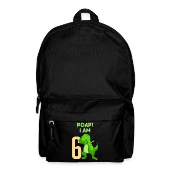 6ème anniversaire Dino Junge 6 ans - Sac à dos - noir - Devant