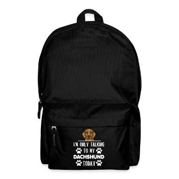 Dachshund Gift Dixie Viennese Doxie Dachshund - Backpack - black - Front