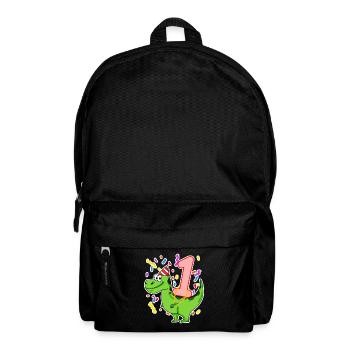 1 Jahre alt - 1 Geburtstag mit Tier Motiv - Rucksack - Schwarz - Vorne
