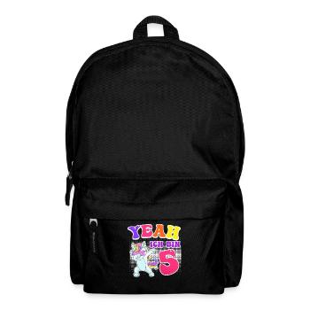 5. Geburtstag Mädchen 5 Jahre Tochter - Rucksack - Schwarz - Vorne