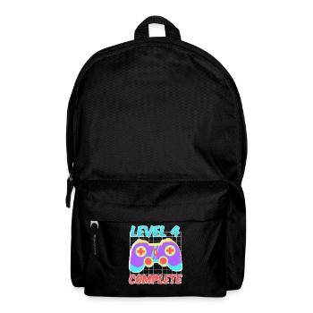 4ème anniversaire garçon 4 ans - Sac à dos - noir - Devant