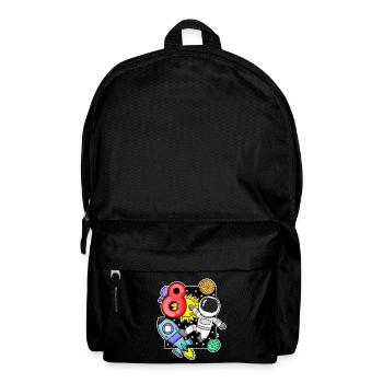 8. Geburtstag - 8 Jahre alt Junge Astronaut - Rucksack - Schwarz - Vorne