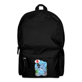 8 Jahre alt - 8. Geburtstag mit Tier Motiv - Rucksack - Schwarz - Vorne