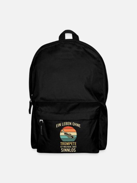 Trompete Trompetenspieler Trompeter - Rucksack - Schwarz