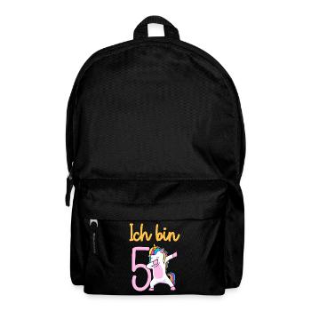 5. Geburtstag Mädchen 5 Jahre - Rucksack - Schwarz - Vorne