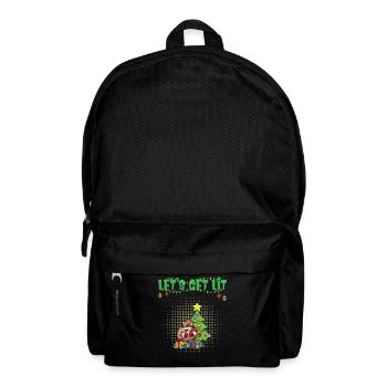 Let's Get Lit Advent Season Christmas Party X-Mas - Backpack - black - Front