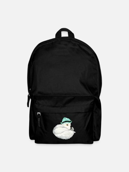 Renard arctique mignon - Sac à dos - noir