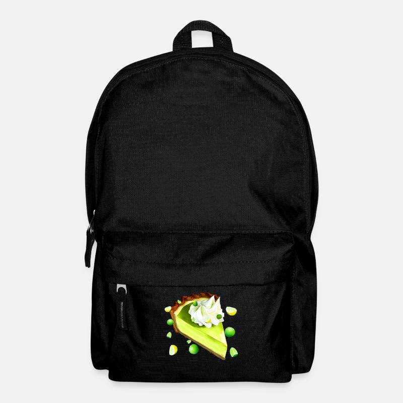 Limettenkuchen Stück Key Lime Pie - Rucksack - Schwarz