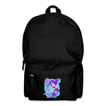 Fille 2 ans 2ème anniversaire sirène - Sac à dos - noir - Devant