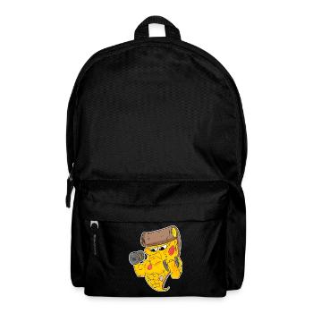 Pizza Fitness Motivation Gym Cadeau - Sac à dos - noir - Devant