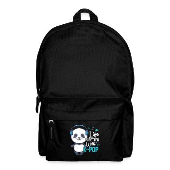 K-Pop Panda - Backpack - black - Front