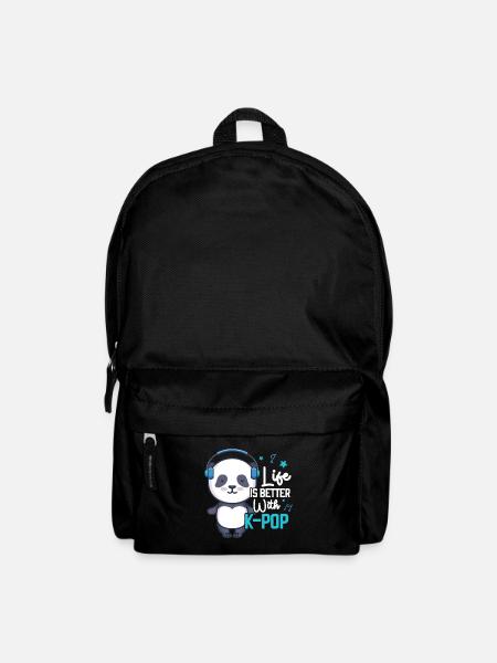 K-Pop Panda - Rucksack - Schwarz
