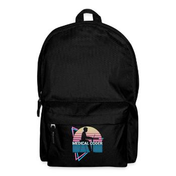Codeur médical Rétro - Sac à dos - noir - Devant