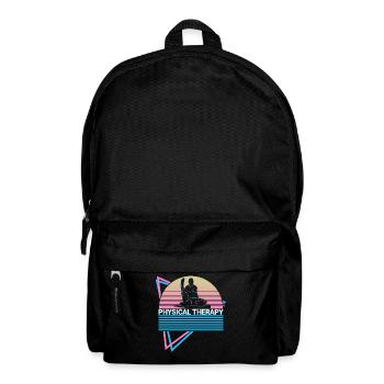 Physiotherapie Retro - Rucksack - Schwarz - Vorne