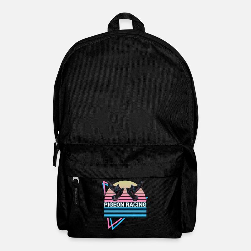 Taubenrennen Retro - Rucksack - Schwarz