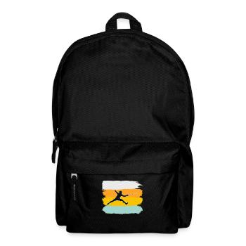Fechten Retro - Rucksack - Schwarz - Vorne