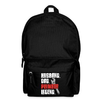 Plumbing Plumber Dad Vintage Retro - Backpack - black - Front