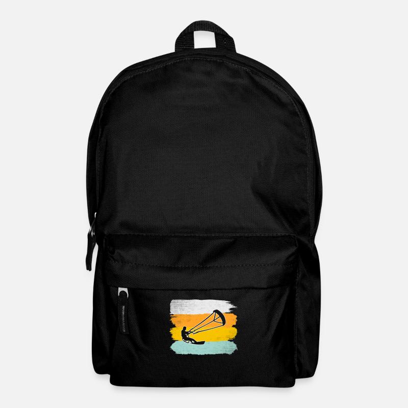 Kite surfen Retro - Rucksack - Schwarz