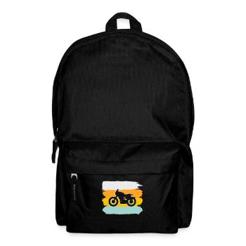 Moto rétro - Sac à dos - noir - Devant