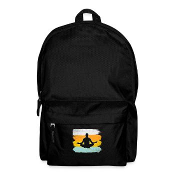 Meditation Retro - Backpack - black - Front
