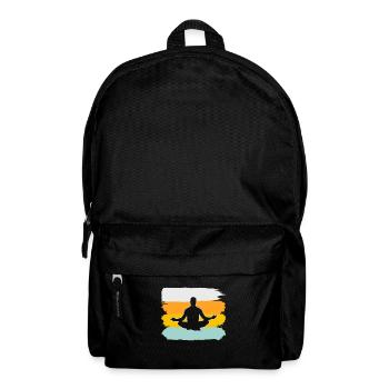 Yoga Meditation Retro - Backpack - black - Front