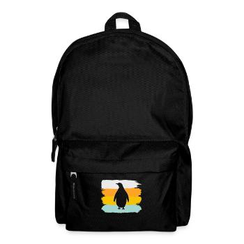 Pingouin Rétro - Sac à dos - noir - Devant