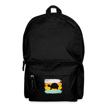 Turtle Retro - Backpack - black - Front