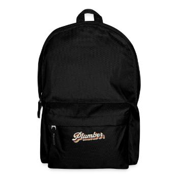 Plumbing Plumber Retro Vintage - Rucksack - Schwarz - Vorne