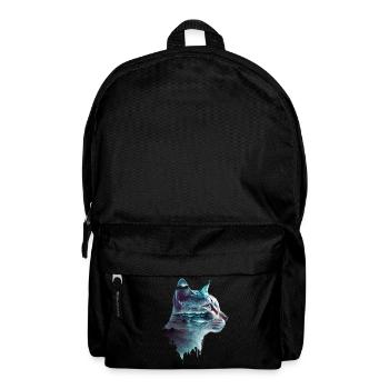Katzen Motiv Kunst Cat Design Hauskatze Miau Katze - Rucksack - Schwarz - Vorne