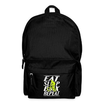 Essen Schlafen Bmx - Rucksack - Schwarz - Vorne