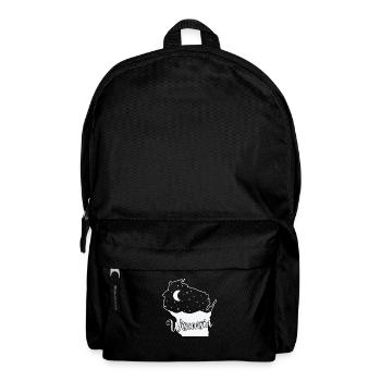 Wisconsin skyline in map outline USA - Backpack - black - Front