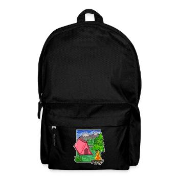 Camping Camping Motif - Backpack - black - Front