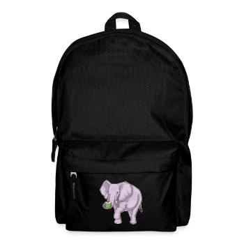 Éléphant Noix de - Sac à dos - noir - Devant