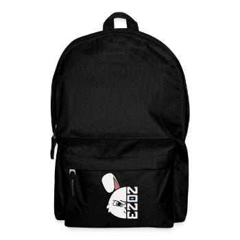 Hase 2023 Chinesisches Neujahr Jahr des Hasen - Rucksack - Schwarz - Vorne