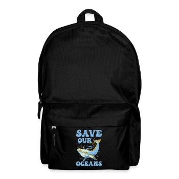 Save our oceans Sea Ocean Protection Lake - Backpack - black - Front