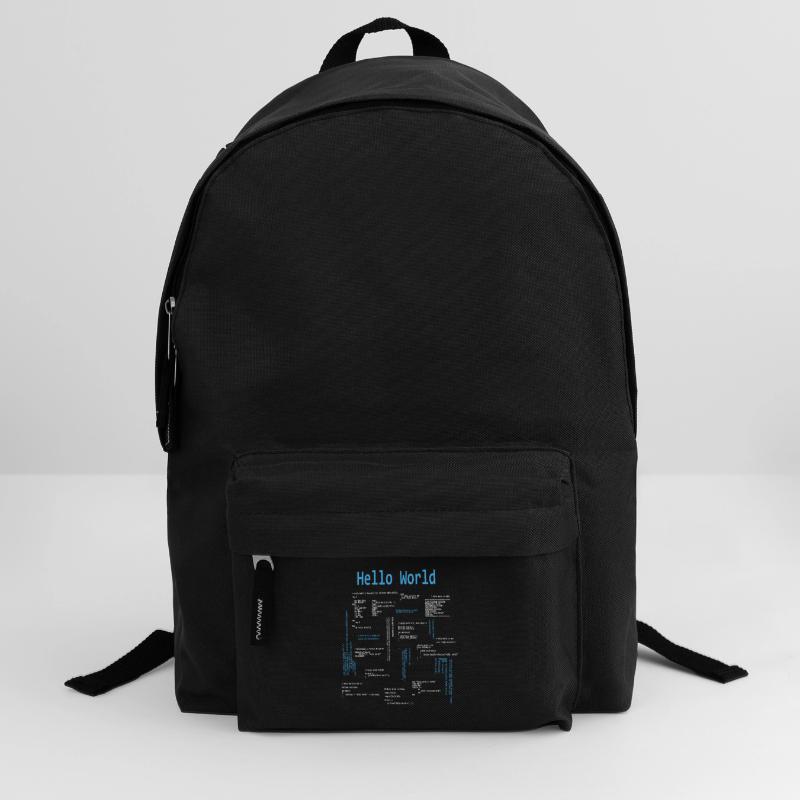 Hello World Programming Languages Programmer Nerd Backpack