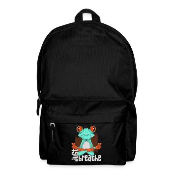 Yoga Frosch - Rucksack - Schwarz - Vorne