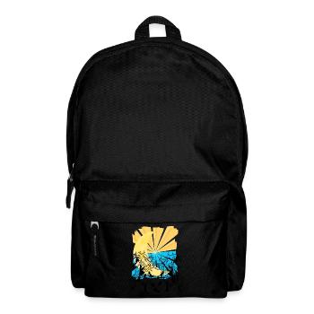 Fantaisie céleste Croissant de Lune Cheval Cheval - Sac à dos - noir - Devant