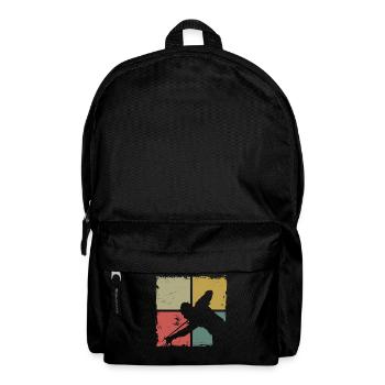 Billiards Pool Player Ball Retro - Backpack - black - Front