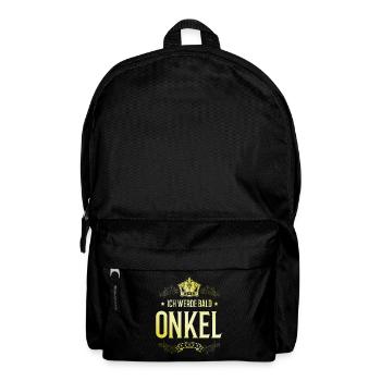 Ich werde Bald Onkel - Rucksack - Schwarz - Vorne