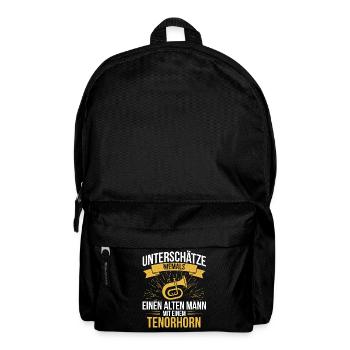 Tenorhorn Tenorhornspieler Tenorhornist - Rucksack - Schwarz - Vorne