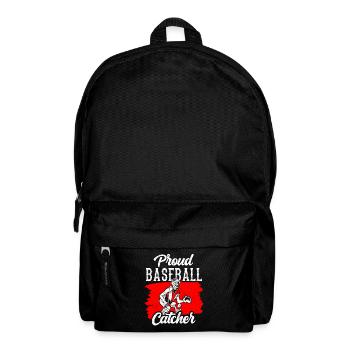 Proud Baseball Catcher Hobby Player Catcher - Backpack - black - Front
