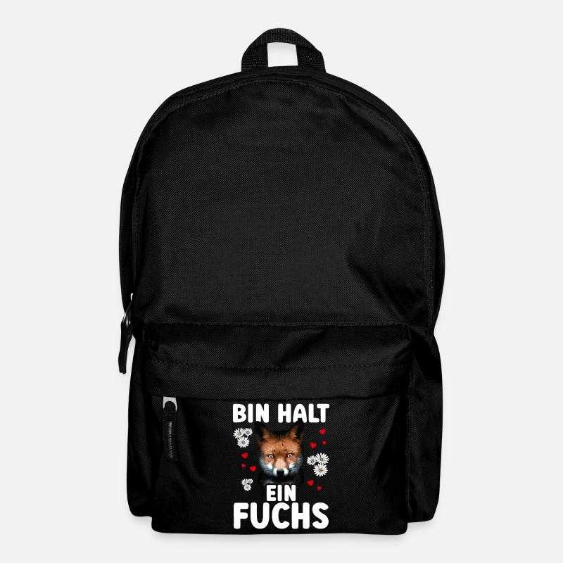 Bin halt ein Fuchs - Füchse Spruch - Rucksack - Schwarz