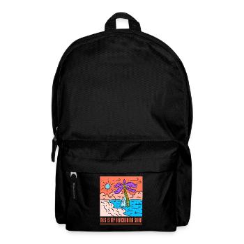This is my beach shirt beach holiday beach - Backpack - black - Front