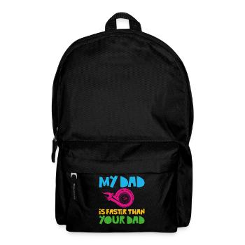 Drag Racing Race Car Dad Son - Backpack - black - Front