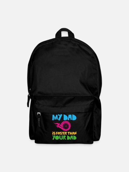 Drag Racing Race Car Dad Son - Rucksack - Schwarz