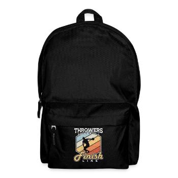 Discus Throwers Have No Finish Lines Discus Thrower - Backpack - black - Front
